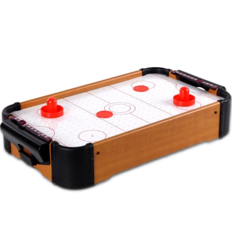 MG Air Hockey V3 stolný hokej pre deti, čierny / hnedý