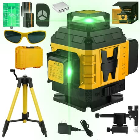 MG Laser L27 laserová vodováha + statív, čierna