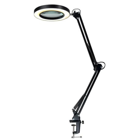 MG Repair Lamp LED stolná lampa s lupou 12W, čierna 1
