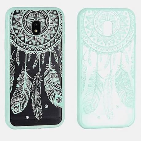 MG Lace Pattern 3 plastový kryt na Huawei P9 Lite 2017, modrý 1