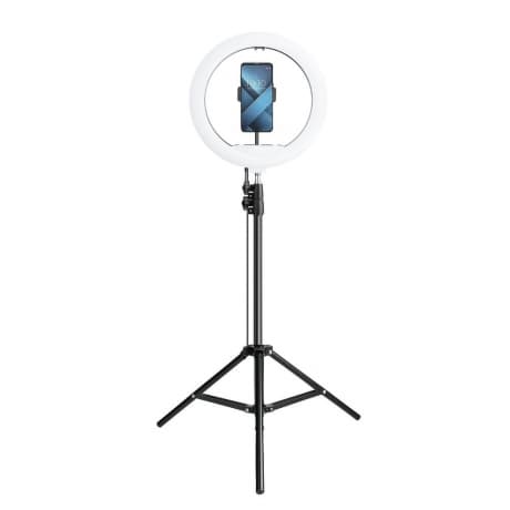MG Selfie Ring Fill kruhové LED svetlo 13'' + statív, čierne (P8573) 1
