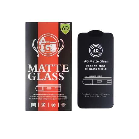MG AntiGlare Full Glue matné ochranné sklo na iPhone 14 Pro Max, čierne 1