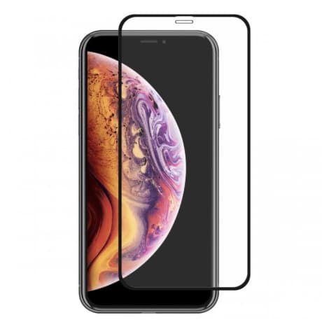 MG Hard Full Glue ochranné sklo na iPhone XR, čierne 1