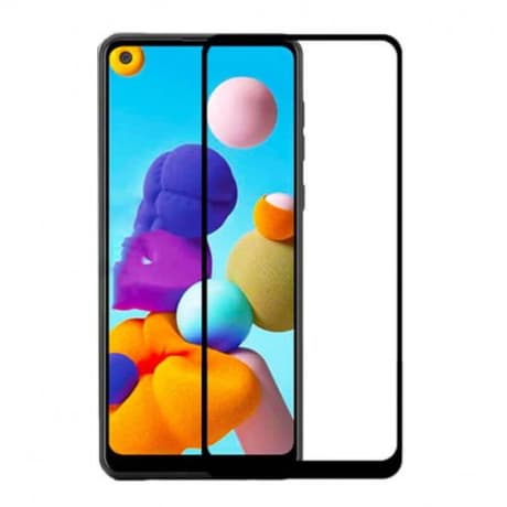 MG Hard Full Glue ochranné sklo na Samsung Galaxy A21 / A21s, čierne 1