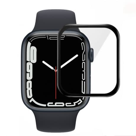 MG Hard Full Glue ochranné sklo na Apple Watch 7 41mm 1