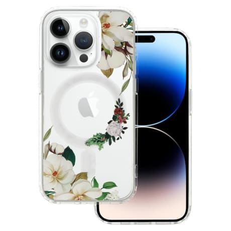 MG Flower MagSafe kryt na iPhone 12 Pro, white flower 1