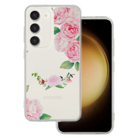 MG Flower kryt na Samsung Galaxy S23 FE, pink flower 1