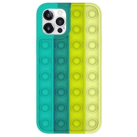 MG Pop It silikónový kryt na iPhone 11 Pro, zelený/žltý 1