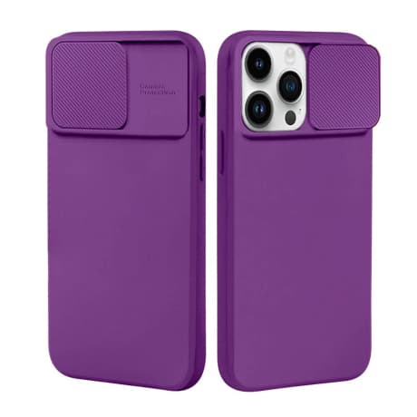 MG Privacy Lens kryt na iPhone 14, fialový 1