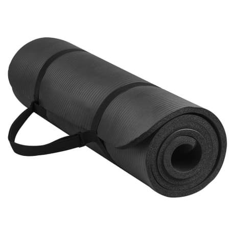 MG Gymnastic Yoga Premium protišmyková podložka na cvičenie 10mm + obal, čierna (WNSP-BLAC) 1