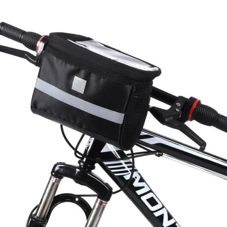 MG Handlebar cyklistická taška na riadidlá bicykla 2L, čierna (WBB12BK) 1