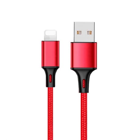 MG kábel USB / Lightning 2.4A 2m, červený (WUC-L2R) 1