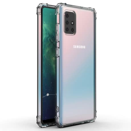 MG Anti Shock Military silikónový kryt na Samsung Galaxy M31s, priesvitný 1