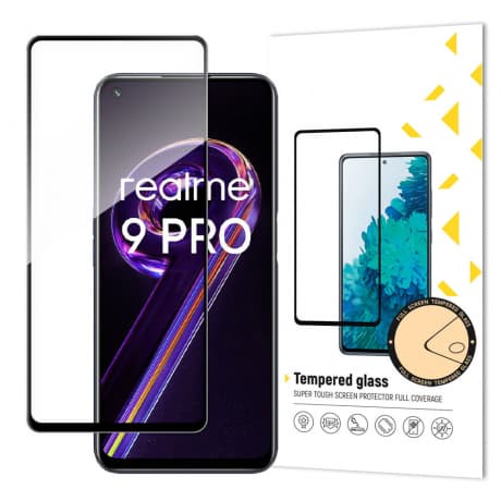 MG Full Glue Super Tough ochranné sklo na Realme 9 Pro, čierne 1