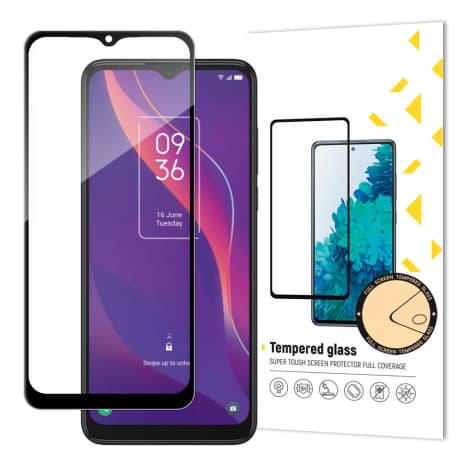 MG Full Glue ochranné sklo na TCL 306, čierne 1