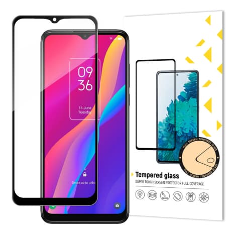 MG Full Glue ochranné sklo na TCL 30E, čierne 1