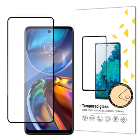MG Full Glue ochranné sklo na Motorola Moto E32, čierne 1