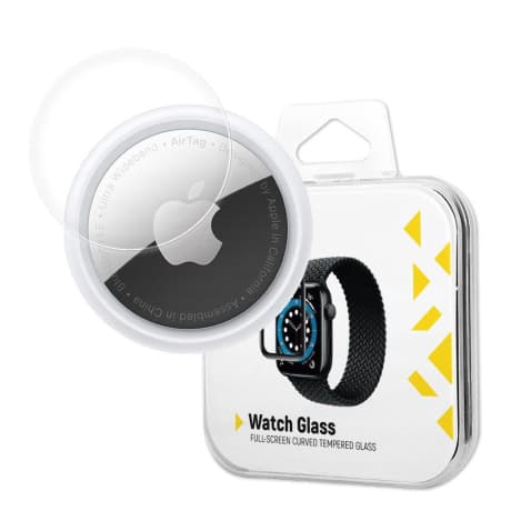 MG Watch Glass Hybrid ochranné sklo na Apple AirTag, čierne 1