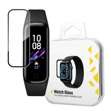 MG Watch Glass Hybrid ochranné sklo na Samsung Galaxy Fit 2, čierne 1