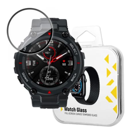 MG Watch Glass Hybrid ochranné sklo na Xiaomi Amazfit T-Rex, čierne 1