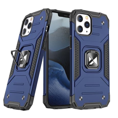MG Ring Armor plastový kryt na iPhone 14 Pro, modrý 1