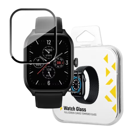 MG Full Glue ochranné sklo na Xiaomi Amazfit GTS 4, čierne 1