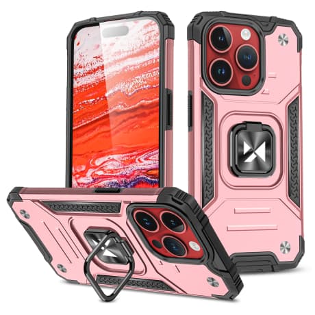 MG Ring Armor kryt na iPhone 15 Pro Max, zlatý 1