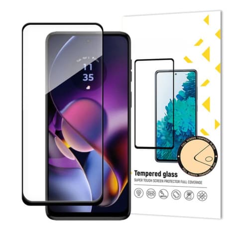 MG Full Glue ochranné sklo na Motorola Moto G54, čierne 1