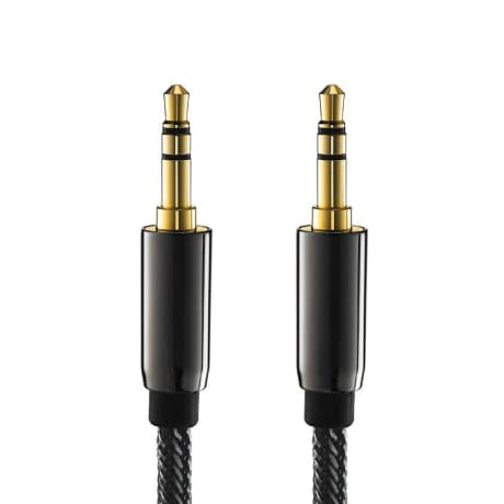 MG audio kábel 3.5mm mini jack M/M 2m, čierny 1