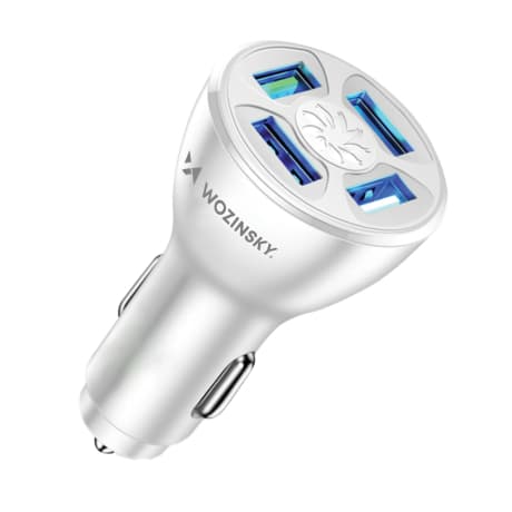 MG WCCAW autonabíjačka 4x USB 50W QC, biela 1