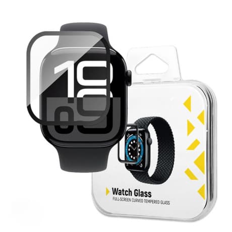 MG Watch Full Glue 2x ochranné sklo na Apple Watch 10 42mm, čierne 1