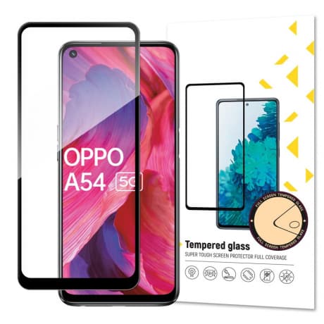 MG Full Glue Super Tough ochranné sklo na Oppo A54 5G, čierne 1