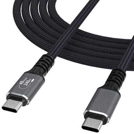 MG WPS-UY41S kábel USB-C / Thunderbolt 4 4K 240W 1m, čierny 1
