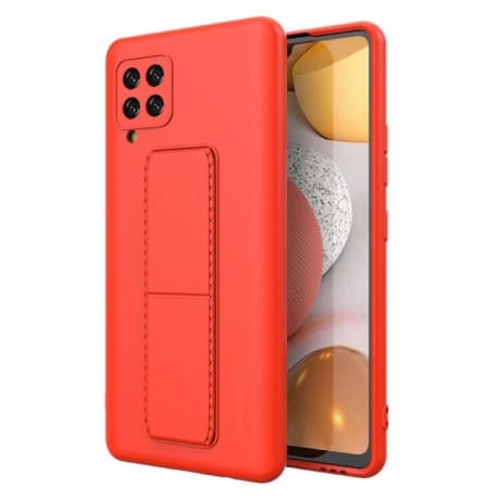 MG Kickstand silikónový kryt na Samsung Galaxy A42 5G, červený 1