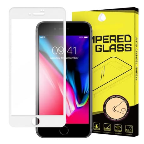MG Full Glue Super Tough ochranné sklo na iPhone 7/8/SE 2020, biele 1