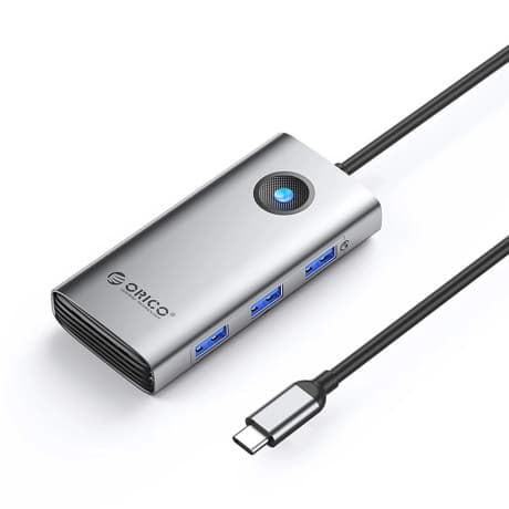 Orico PW11-6P HUB-adaptér USB-C - 3x USB 3.0 / USB-C 2.0 / 1x HDMI, šedý 1