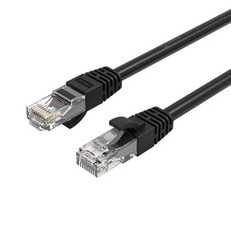 Orico PUG-C6 sieťový kábel LAN CAT6 RJ45 30m, čierny 1