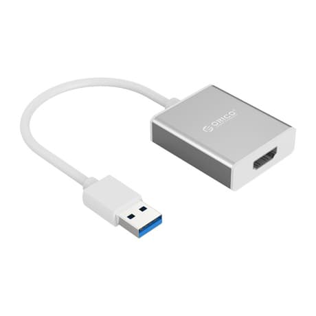 Orico UTH adaptér USB 3.0 / HDMI, strieborný 1