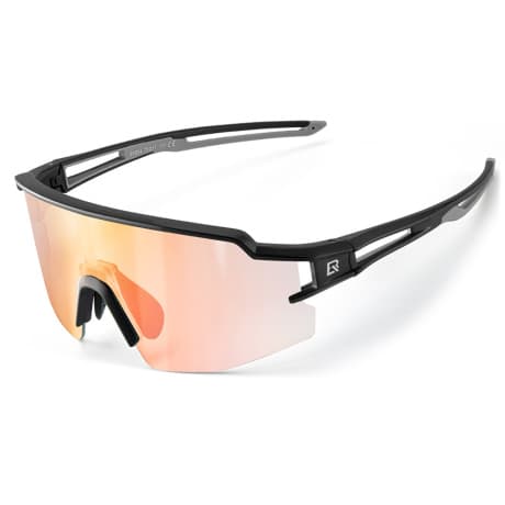 Rockbros 10179BK Polarized cyklistické okuliare, čierne / oranžové 1
