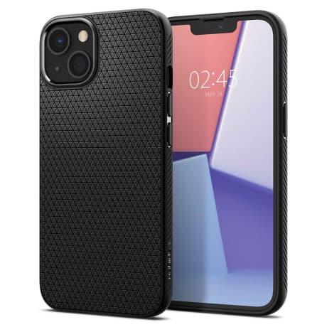 Spigen Liquid Air silikónový kryt na iPhone 13, čierny (ACS03519) 1