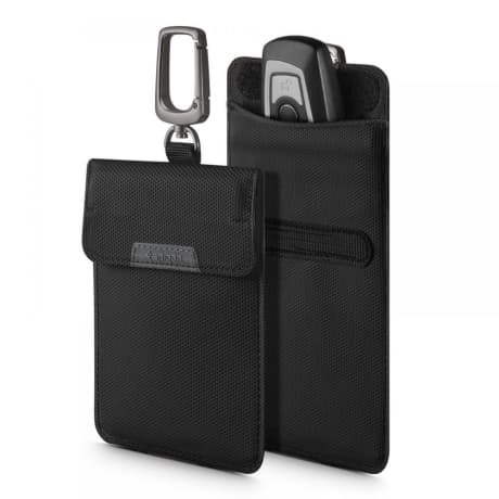 Spigen Pouch puzdro na blokovanie signálu ovládaču auta, čierne (AFA03754)