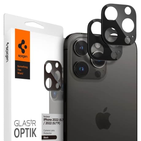 Spigen Optik 2x sklo na kameru iPhone 14 Pro / 14 Pro Max / 15 Pro / 15 Pro Max, čierne (AGL05273) 1