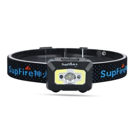 Superfire X30 LED čelovka s bezkontaktným spínačom 500lm, čierna (X30) 1
