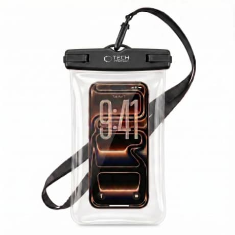 Tech-Protect Waterproof vodotesné puzdro na mobil 6.9'', čierne