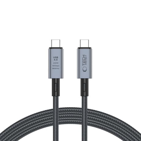 Tech-Protect Ultraboost Max kábel USB 4.0 8K / USB-C 240W 2m, šedý 1