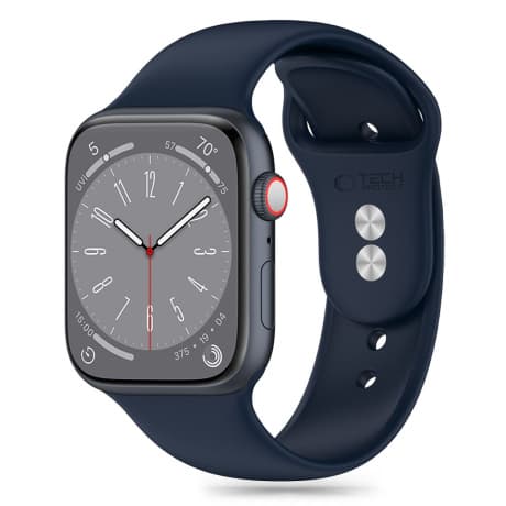 Tech-Protect Silicone remienok na Apple Watch 42/44/45/49mm, storm blue 1