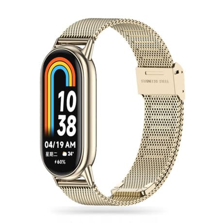 Tech-Protect Milanese remienok na Xiaomi Smart Band 8 / 9, starlight 1
