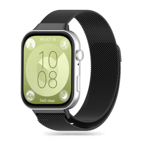 Tech-Protect Milanese remienok na Huawei Watch Fit  3 / 4 / 4 Pro, black 1
