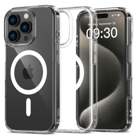 Tech-Protect Flexair Hybrid MagSafe kryt na iPhone 16 Pro, priesvitný 1