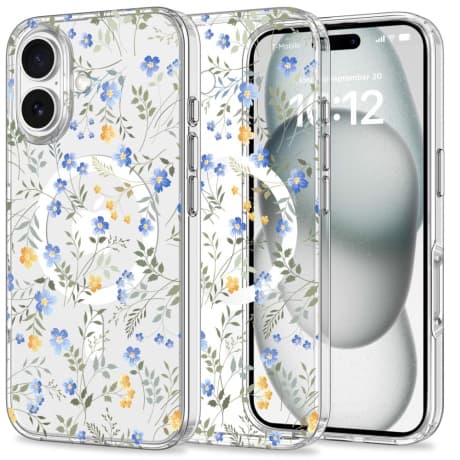 Tech-Protect Magmood MagSafe kryt na iPhone 16, spring flowers 1
